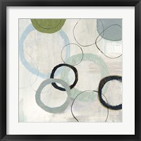 Framed 'Blue Circles II' border=