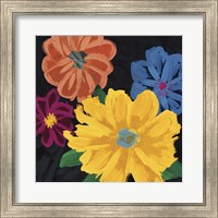 Framed 'Bright Flowers I' border=