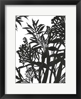 Monochrome Foliage II Framed Print