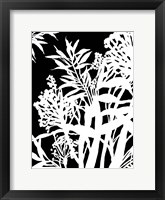 Monochrome Foliage IV Framed Print
