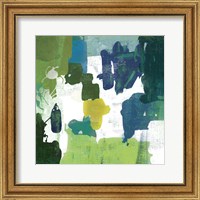 Framed 'Block Paint I Green' border=