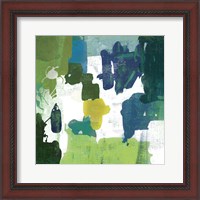 Framed 'Block Paint I Green' border=