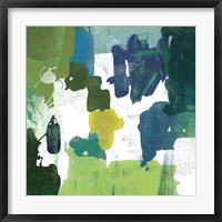 Block Paint I Green Framed Print