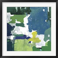 Block Paint II Green Framed Print