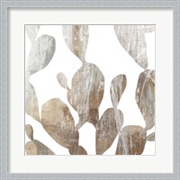 Framed Marble Foliage II