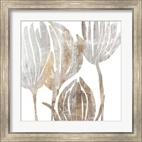 Framed 'Marble Foliage III' border=