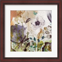 Framed 'Autumn Song II' border=