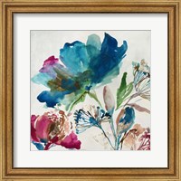 Framed 'Blossoming II' border=