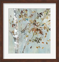 Framed Birch with Leaves I