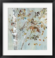 Framed Birch with Leaves I