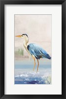 Heron on the Beach II Framed Print