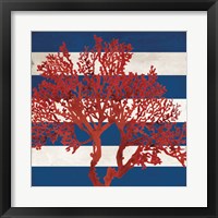 Framed 'Red Coral I' border=