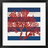 Framed 'Red Coral I' border=