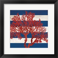 Framed 'Red Coral I' border=