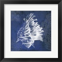 Navy Shell II Framed Print