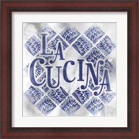 Framed 'La Cucina' border=