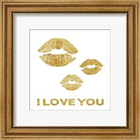 Framed 'Lip Love' border=