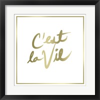 Framed 'C'est La Vie Border' border=