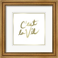 Framed 'C'est La Vie Border' border=