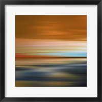 Framed 'Blurred Landscape I' border=