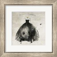 Framed 'Black Dress I' border=