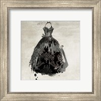 Framed 'Black Dress II' border=