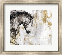 Framed Equestrian Gold III