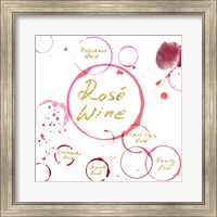 Framed 'Rose Wine' border=