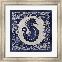 Framed 'Ink Seahorse' border=