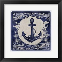 Ink Anchor Framed Print