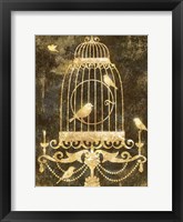 Deco Gold Distress II Framed Print