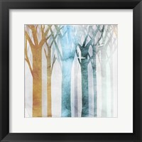 Framed 'Dancing Trees III' border=