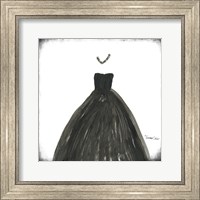 Framed 'Black Dress III' border=