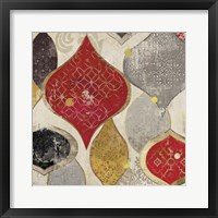 Red Motif I Framed Print