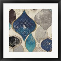 Blue Motif I Framed Print