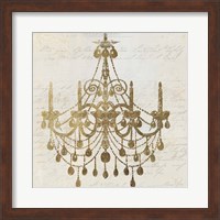 Framed Golden Chandelier II