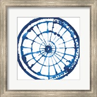 Framed 'Indigo Dye III' border=