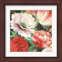 Framed 'Lavish Blooms I' border=