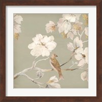 Framed 'Paradise Magnolia I' border=