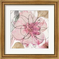 Framed 'Pretty in Pink I' border=