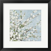 Framed 'Fresh Pale Blooms II' border=