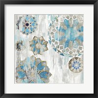 Suzani Blue I Framed Print