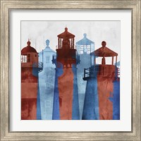 Framed 'Lighthouse II' border=