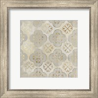 Framed 'Golden Impressions II' border=