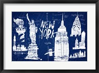 Framed New York Blue