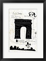 Paris Gold II Framed Print