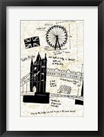 London Gold I Framed Print