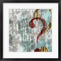 Question Framed Print