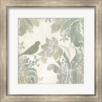 Framed 'Damask Bird I' border=