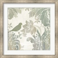 Framed 'Damask Bird I' border=